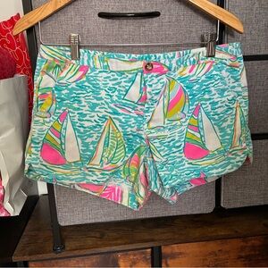 Lilly Pulitzer Vibrant Sailboat Print Women's Shorts